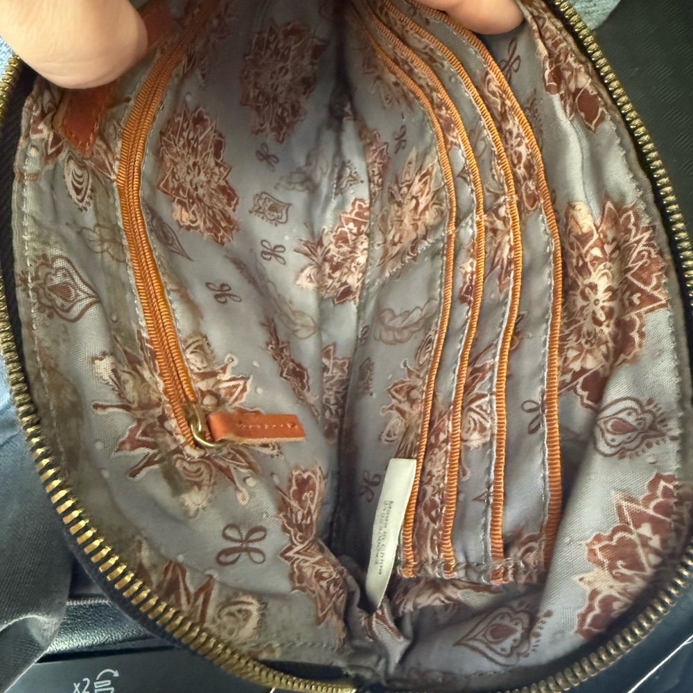 HOBO Black Leather Wristlet with Tassel - Picture 2 of 2
